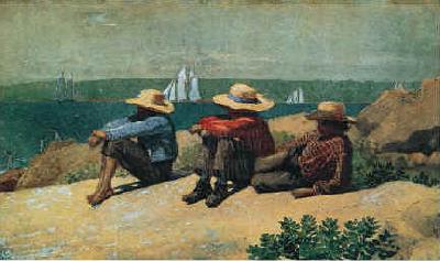 Winslow Homer On the Beach, 1875 China oil painting art